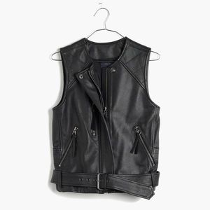 Madewell 100% Leather Vest - M